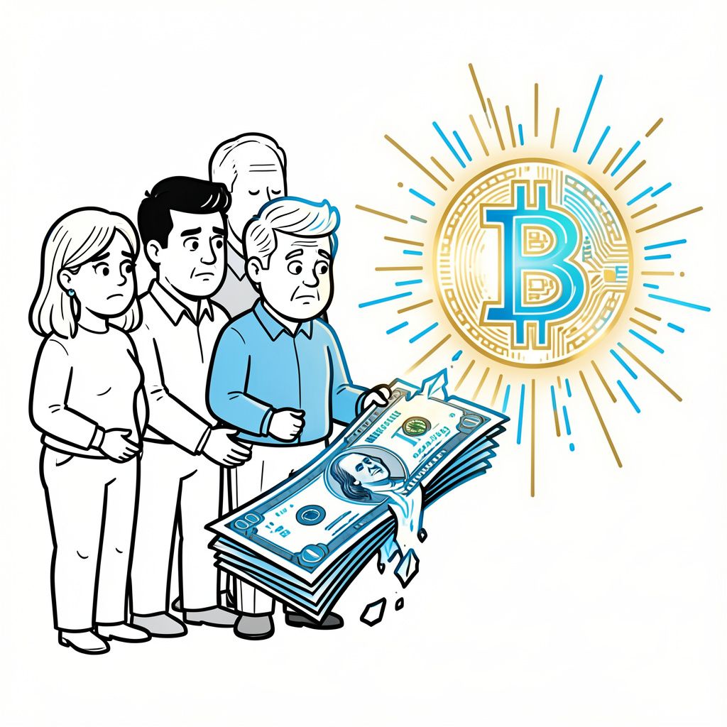 Most Americans Lose Faith in the Dollar as Interest in Bitcoin Surges