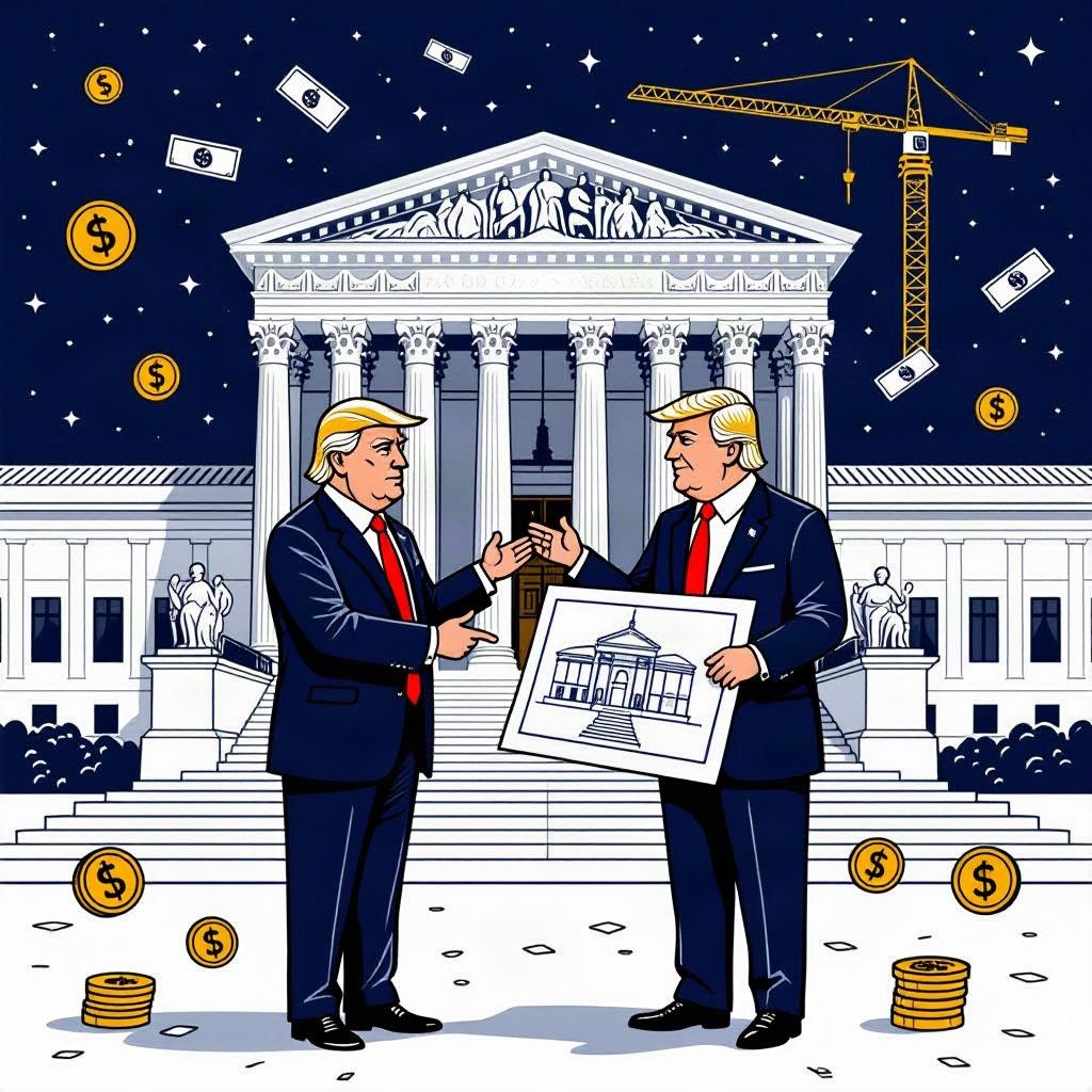 Trump Asks Supreme Court to Resume $400 Million White House Ballroom Construction