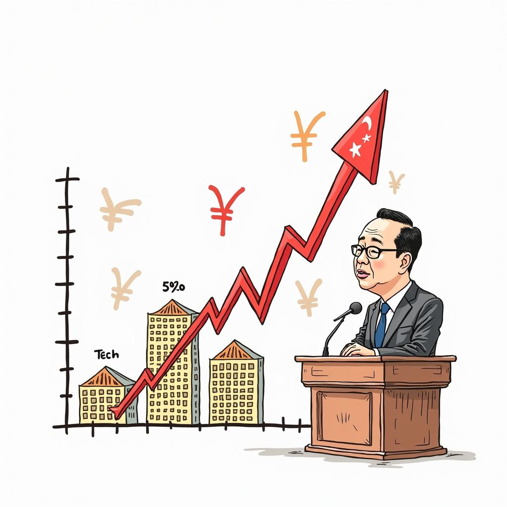 China Sets Lowest Growth Goal Since 1990s as Beijing Pivots to Stability