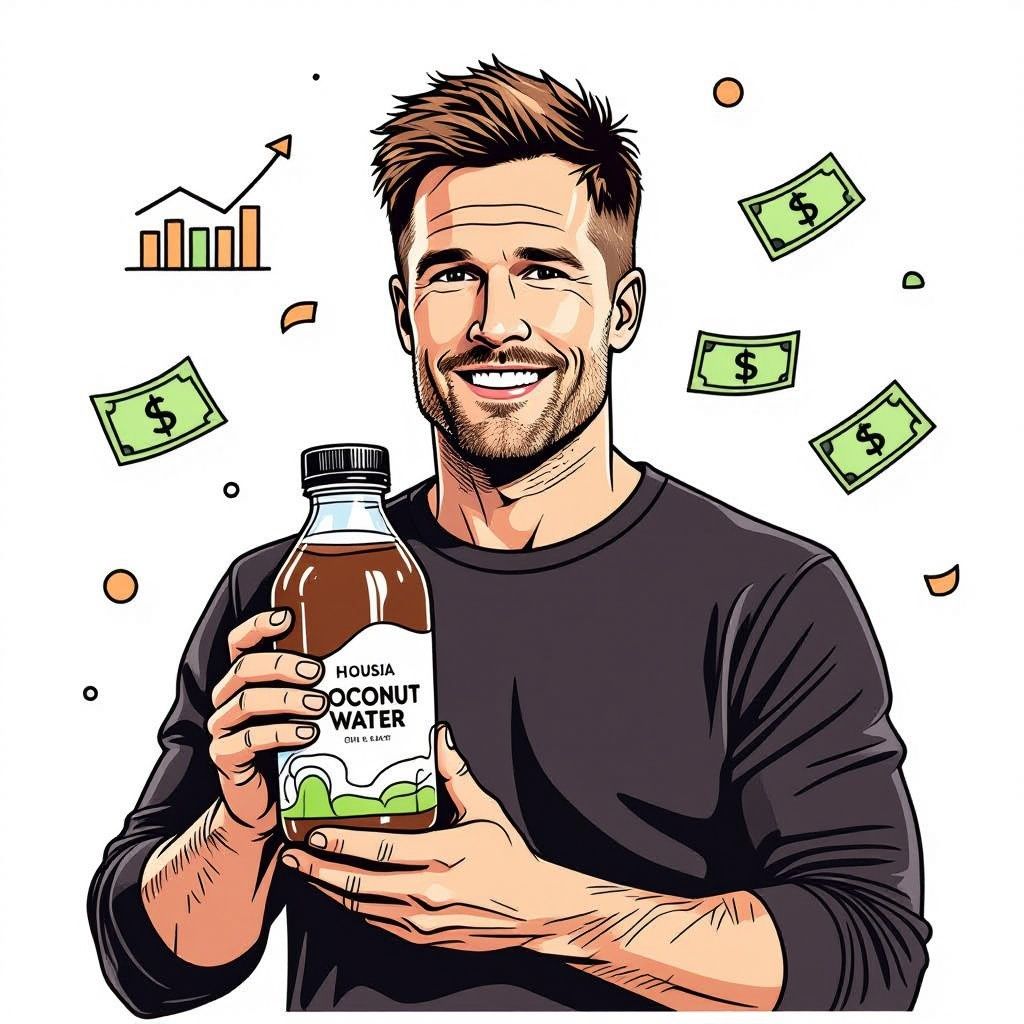 Tom Brady Launches Exclusive Organic Coconut Water Brand on Gopuff