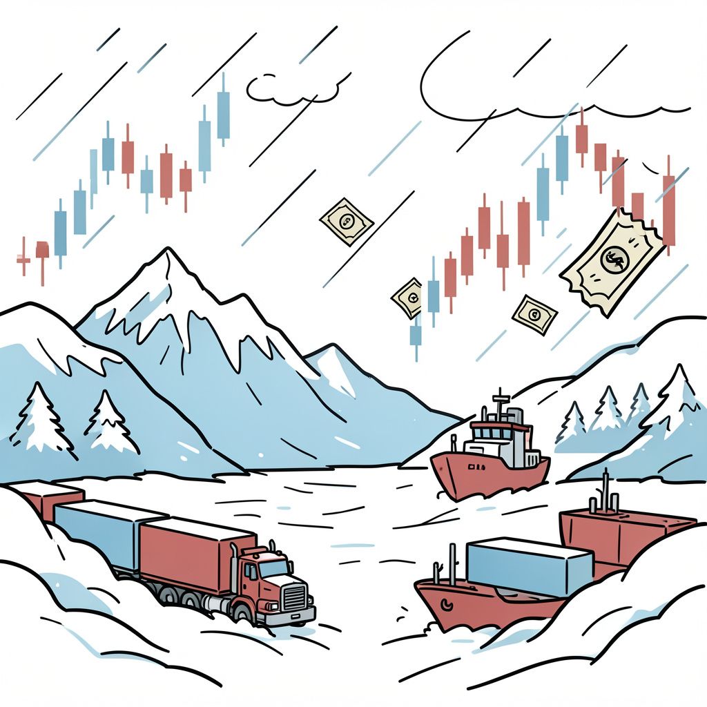 Heavy Alaska Winter Storm Threatens Major Supply Chains and Travel