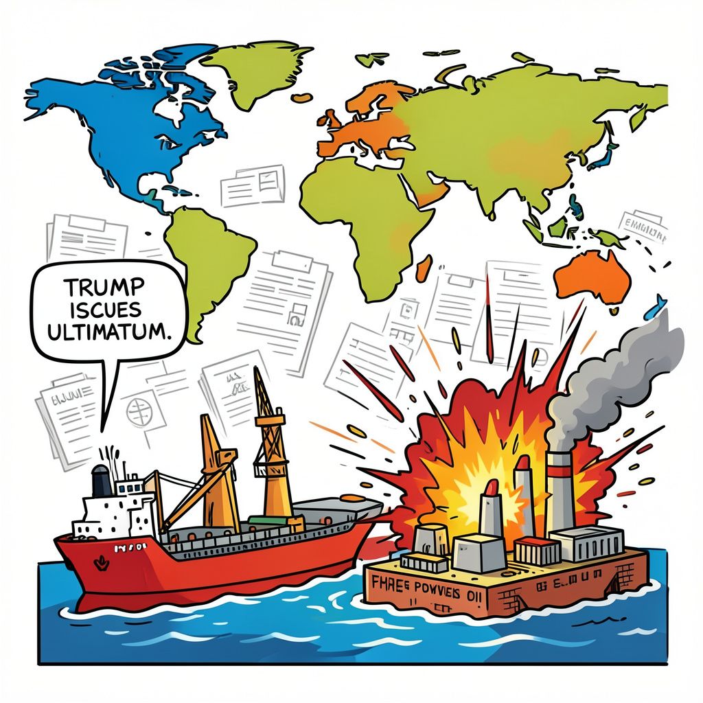 Global Energy Markets Brace as U.S. Issues Tuesday Ultimatum Over Blocked Shipping Route