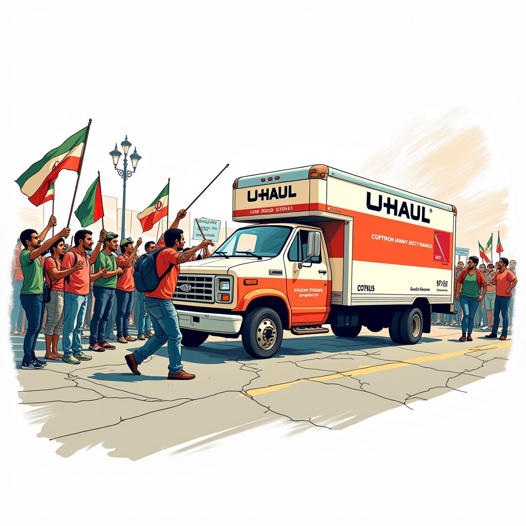 Truck Strikes Crowd at Los Angeles Rally Supporting Iranian Protests