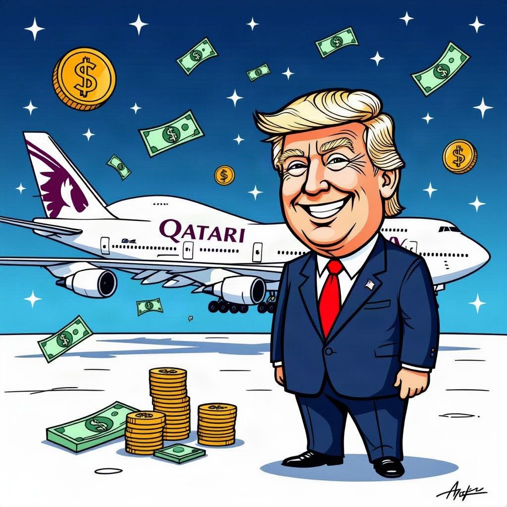 President Trump Plans Overseas Trip on Qatari Jet Despite Defense Concerns