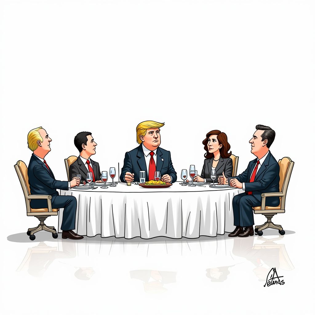 Partisan Rift at White House Dinner Marks Shift in Federal-State Relations