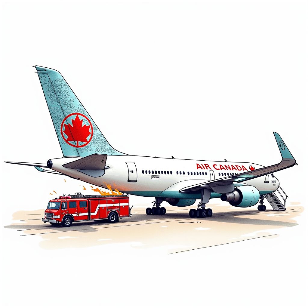 Deadly Runway Collision: Air Canada Jet Strikes Firetruck at New York Airport