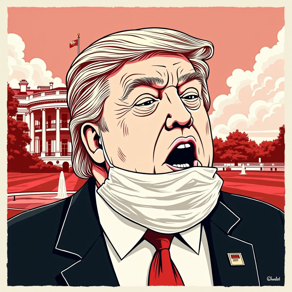 White House Physician Attributes Trump’s Visible Neck Irritation to Preventative Skin Treatment