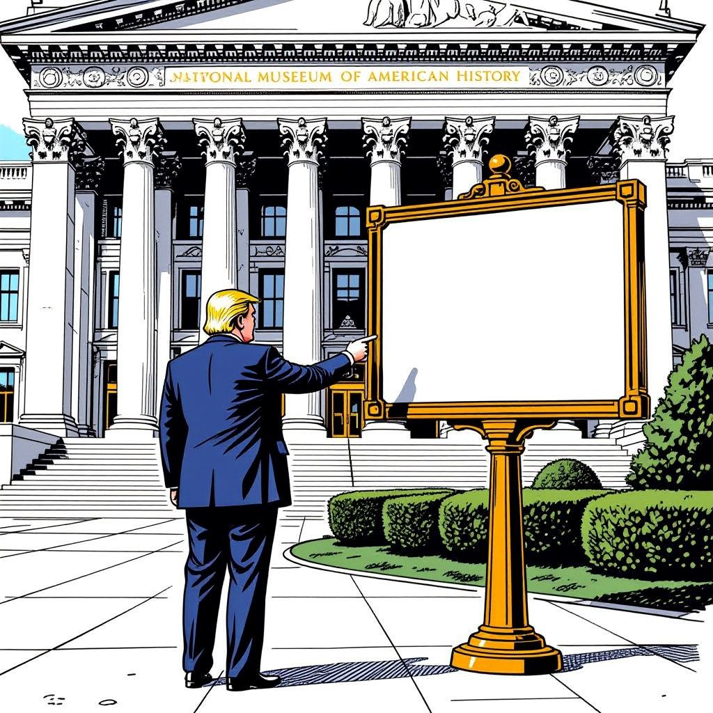 President Trump Orders Warning Signs Installed Outside the National Museum of American History