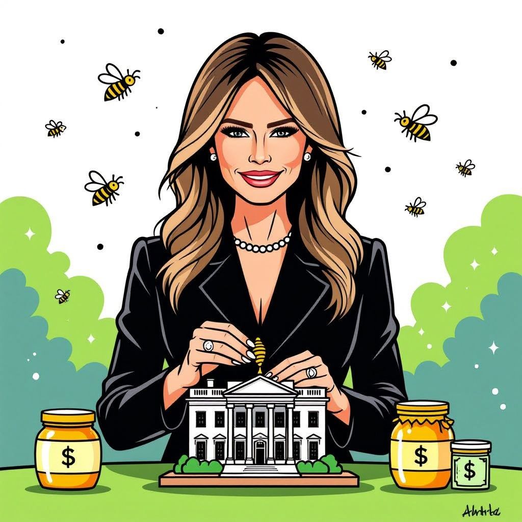 Melania Trump Unveils a Miniature White House Beehive to Boost Local Honey Production