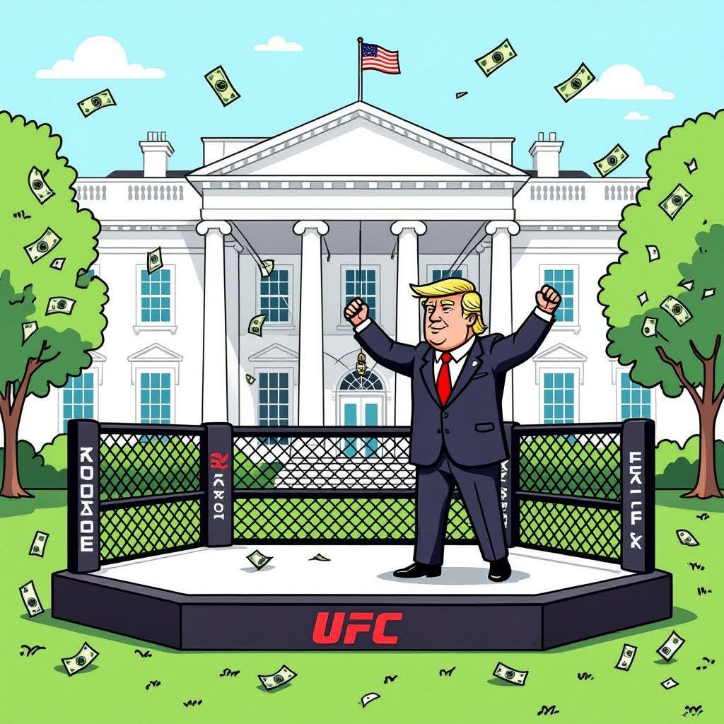 President Trump Marks 80th Birthday With $60 Million White House UFC Event