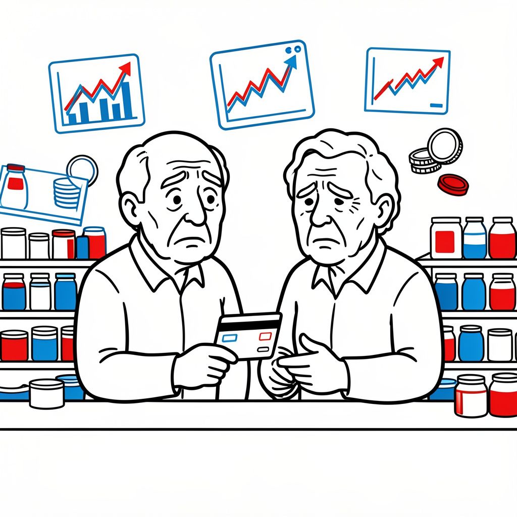 Retirees Turn to Credit Cards for Groceries as Inflation Persists