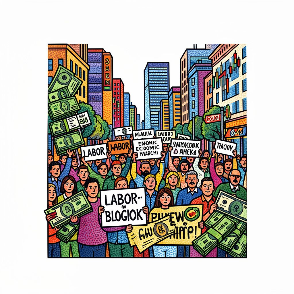 Los Angeles Labor March Calls for Economic Blackout Amid Rising Cost of Living