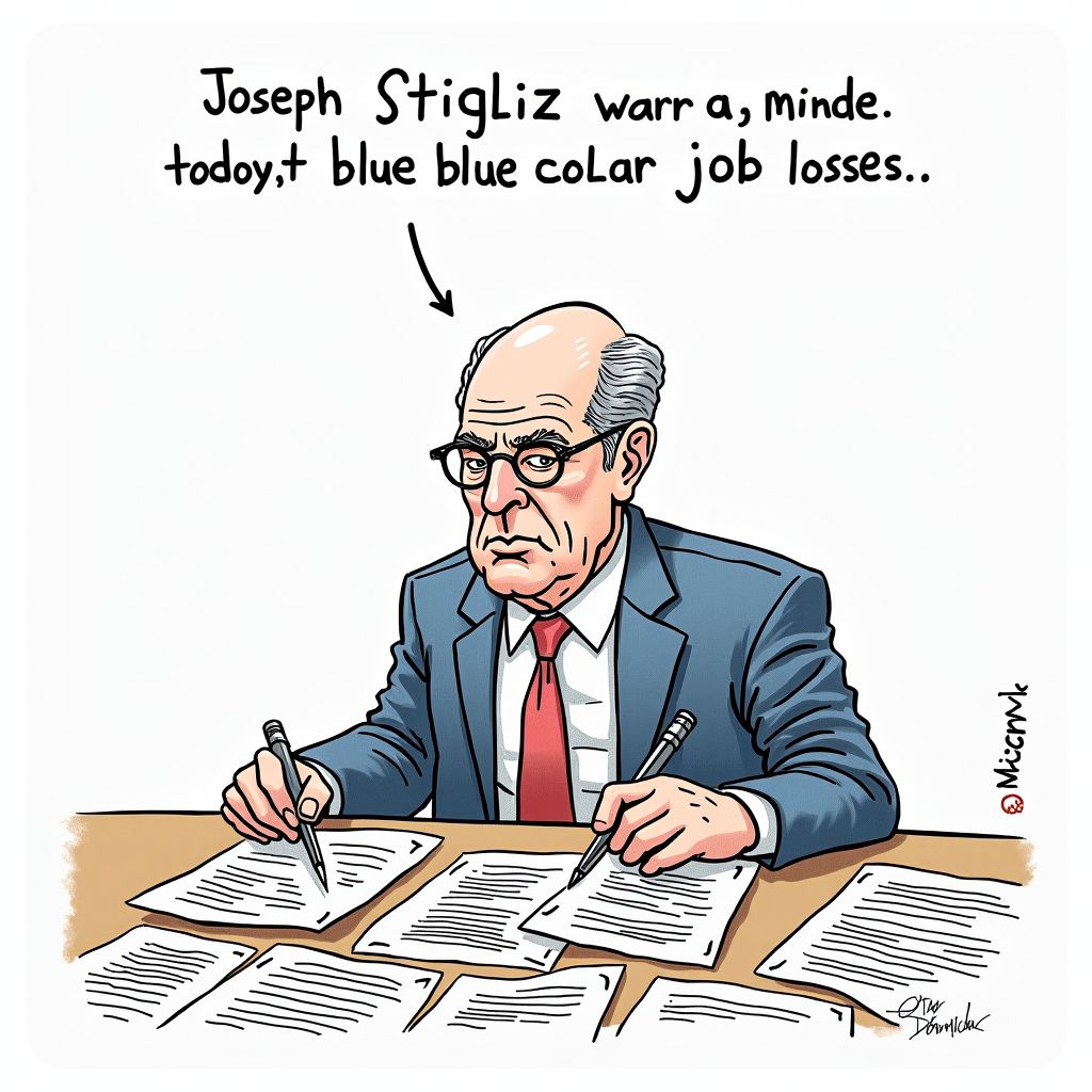 Stiglitz Warns Blue-Collar Job Crisis Will Deepen Despite Policy Interventions
