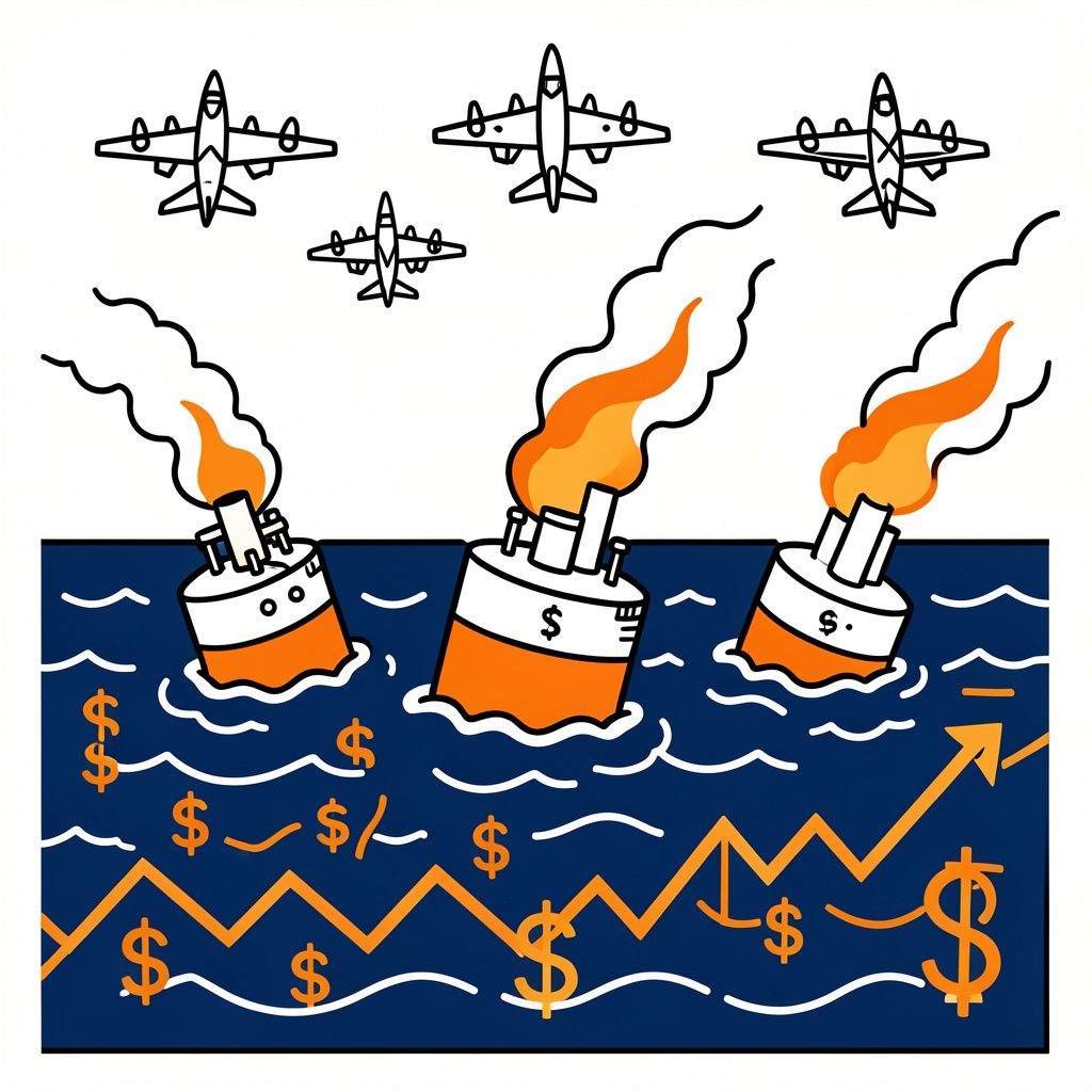 US Military Forces Retaliate and Destroy Three Iranian Shadow Fleet Oil Tankers