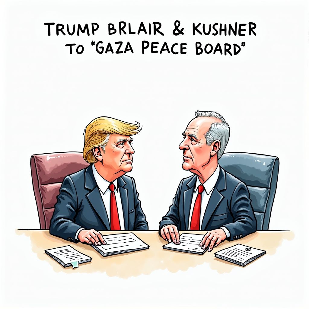 Trump Taps Blair and Kushner to Lead New Gaza Peace Oversight Board