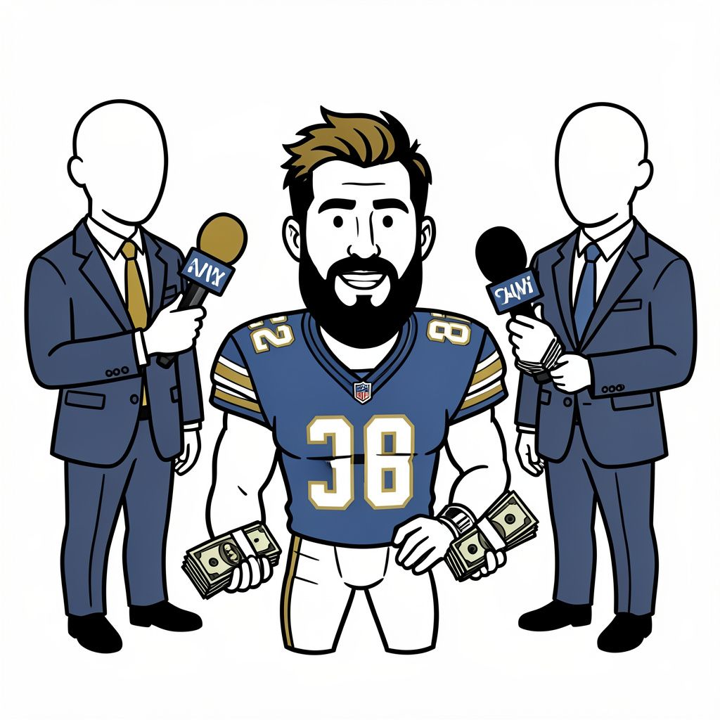 Major Television Networks Prepare Bidding War for Travis Kelce