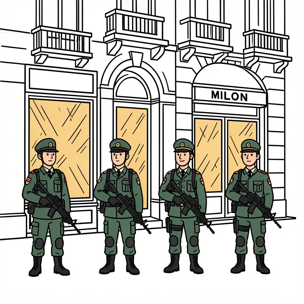 Milan Deploys Troops as Luxury Retailers Board Up Windows