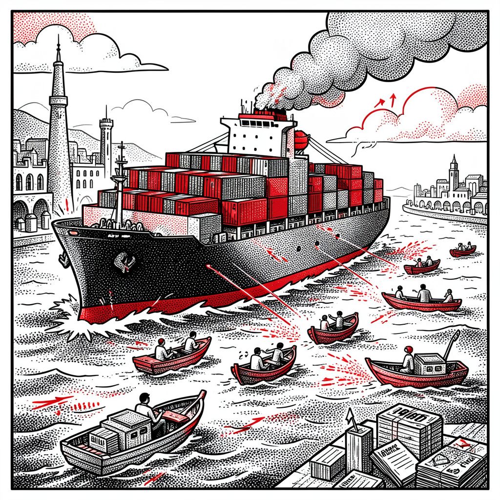 Cargo Ship Attacked in the Strait of Hormuz as Blockade Tensions Escalate
