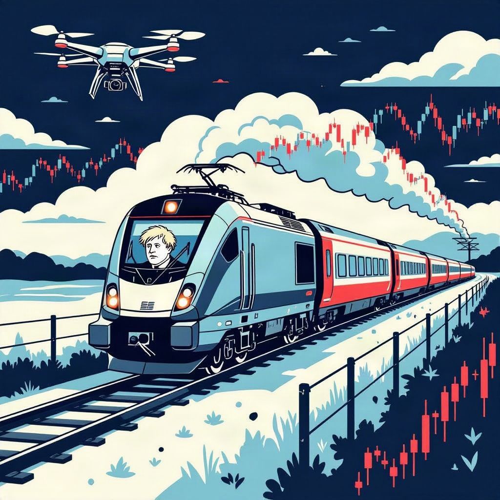 Russian Drone Strikes Rail Corridor Carrying Former British Leader Near Polish Border