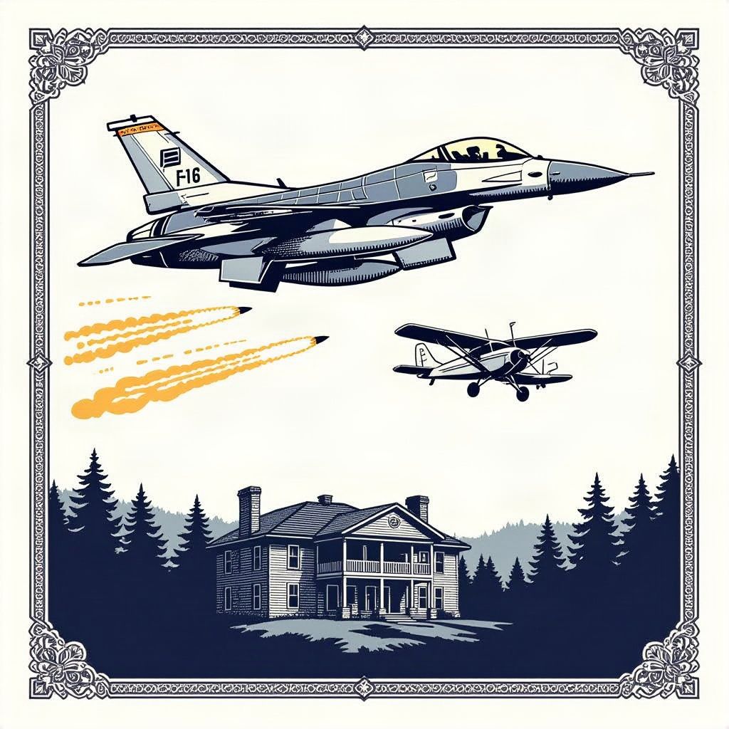 Military Jet Intercepts Unauthorized Plane Over Camp David Presidential Retreat