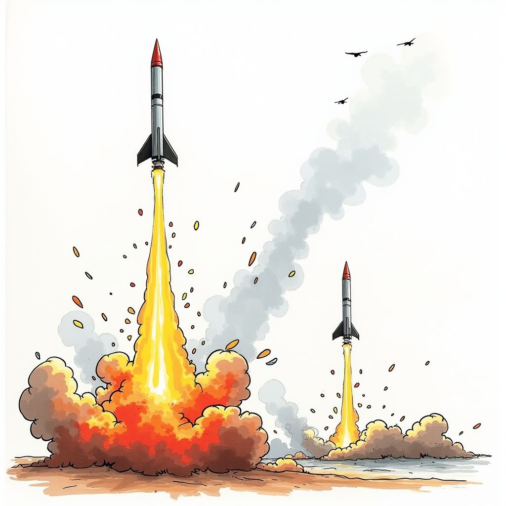 Iranian Retaliatory Missiles Strike Southern Israel, Escalating Regional Conflict