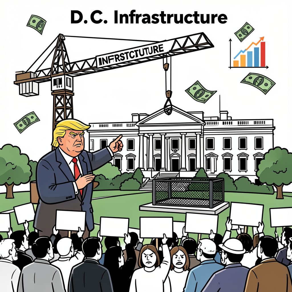 Trump’s Washington Facelift: A Political Gamble Amid Economic Storms