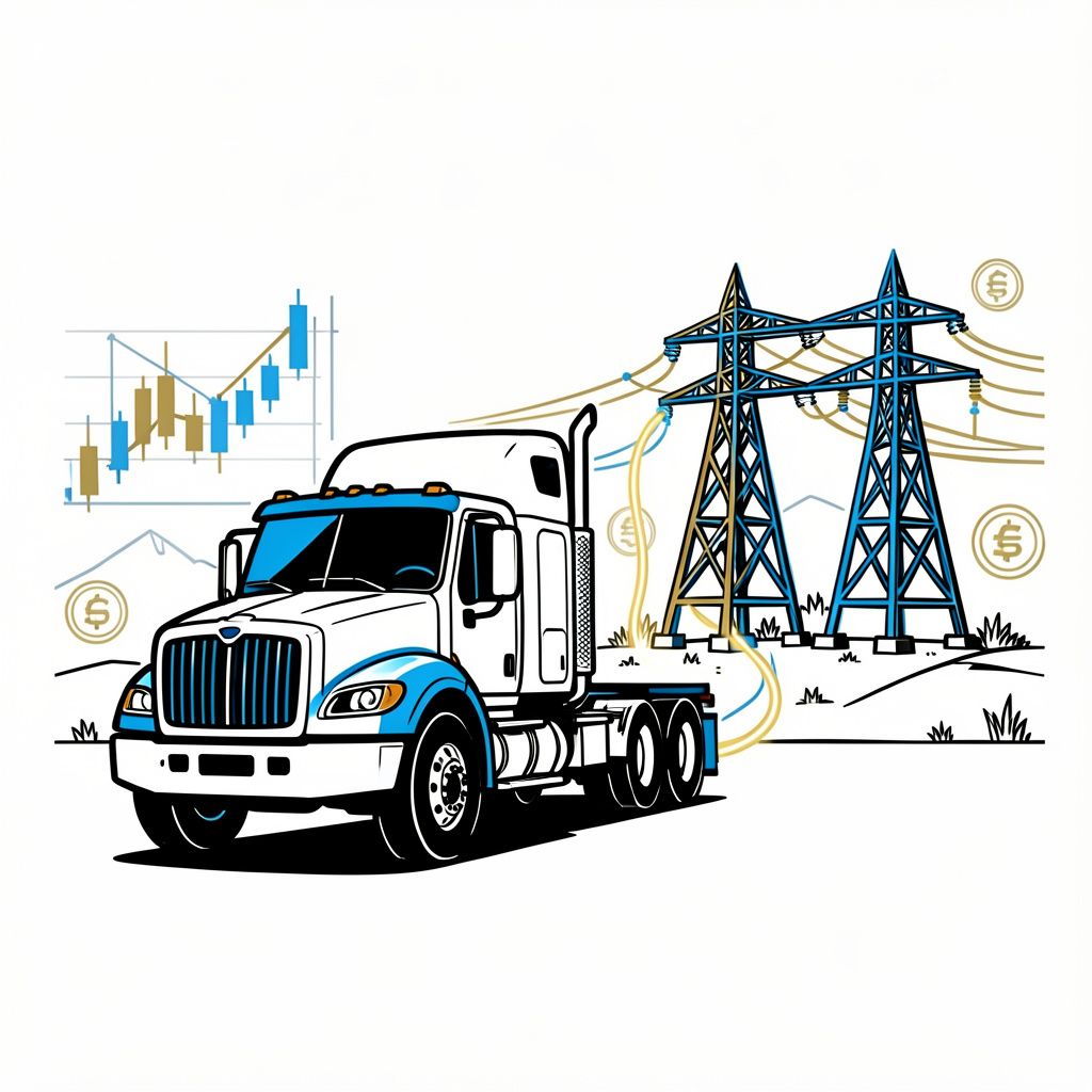 Electric Commercial Trucks Double as Power Grid Backups in Oregon