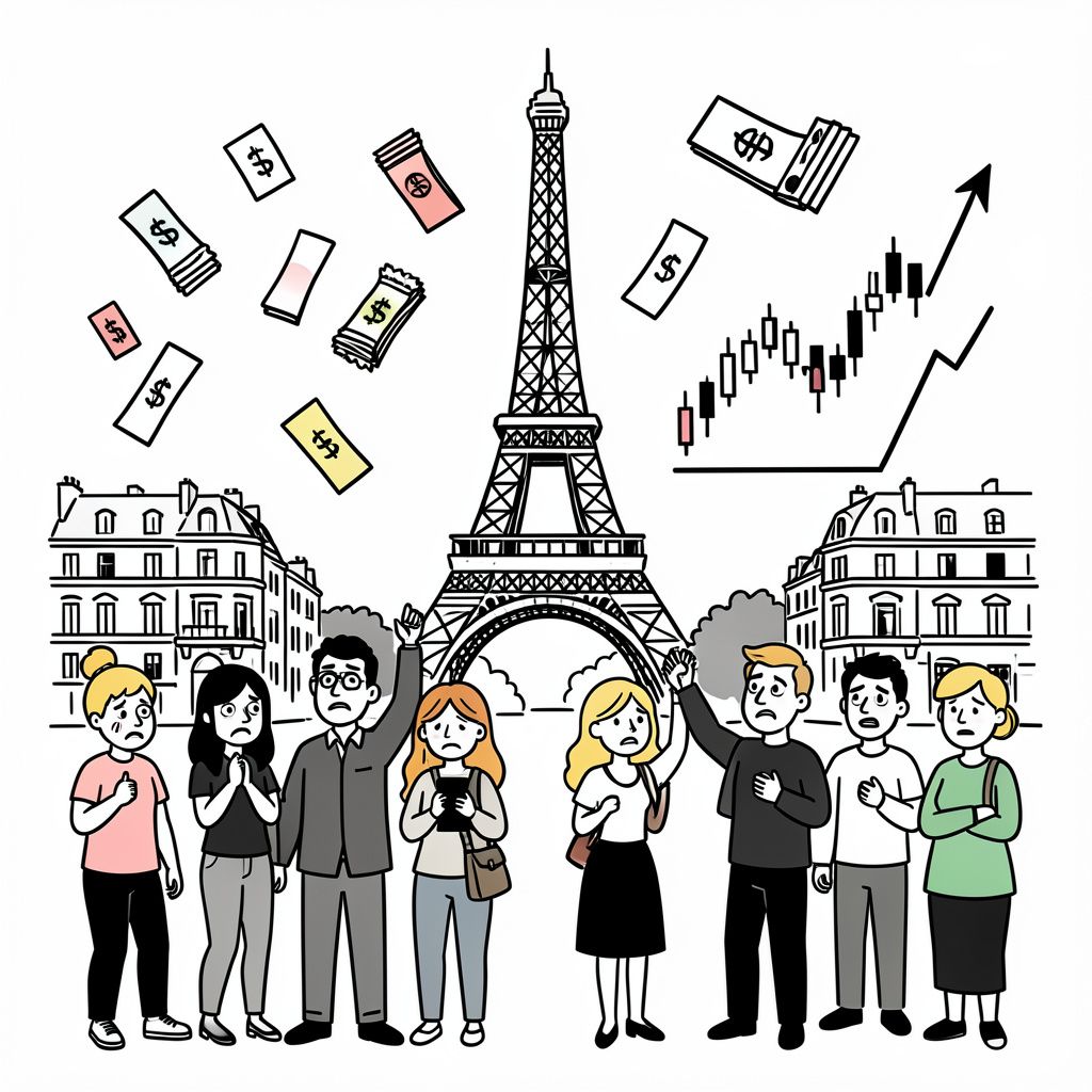 Escalating French Social Unrest Drives Government Borrowing Costs to 24-Year High
