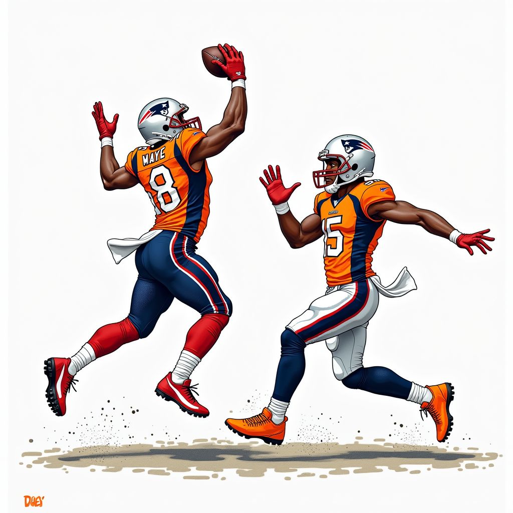 Drake Maye Scores Crucial Game-Tying Touchdown in AFC Championship