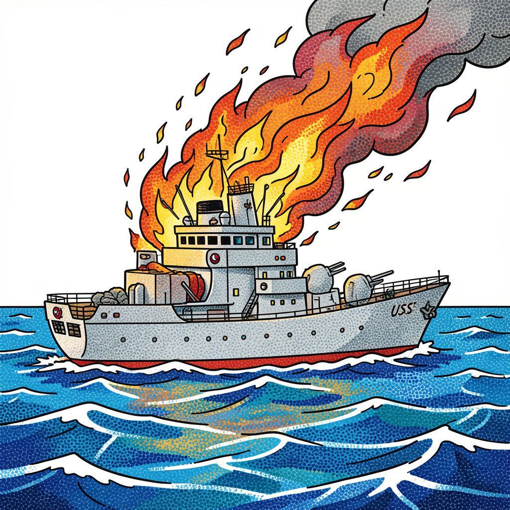 Major Fire Disables U.S. Navy Destroyer in the Pacific, Raising Readiness Concerns