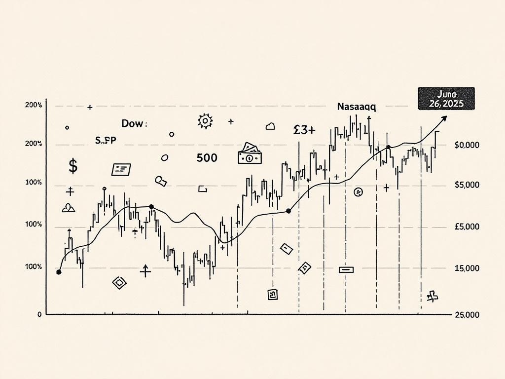 U.S. Stocks Show Mixed Response as Geopolitical Tensions Ease