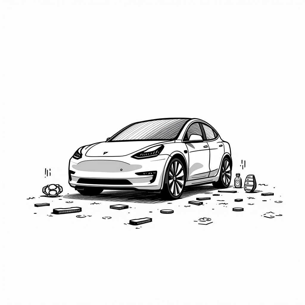 Tesla Shares Retreat as Company Pivots to AI With Record Spending Plan