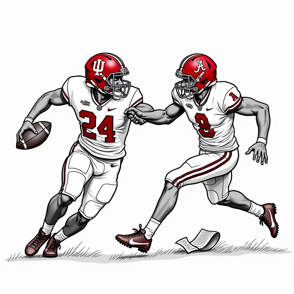 Top-Ranked Indiana Challenges Alabama Dynasty in Historic First Meeting at Rose Bowl