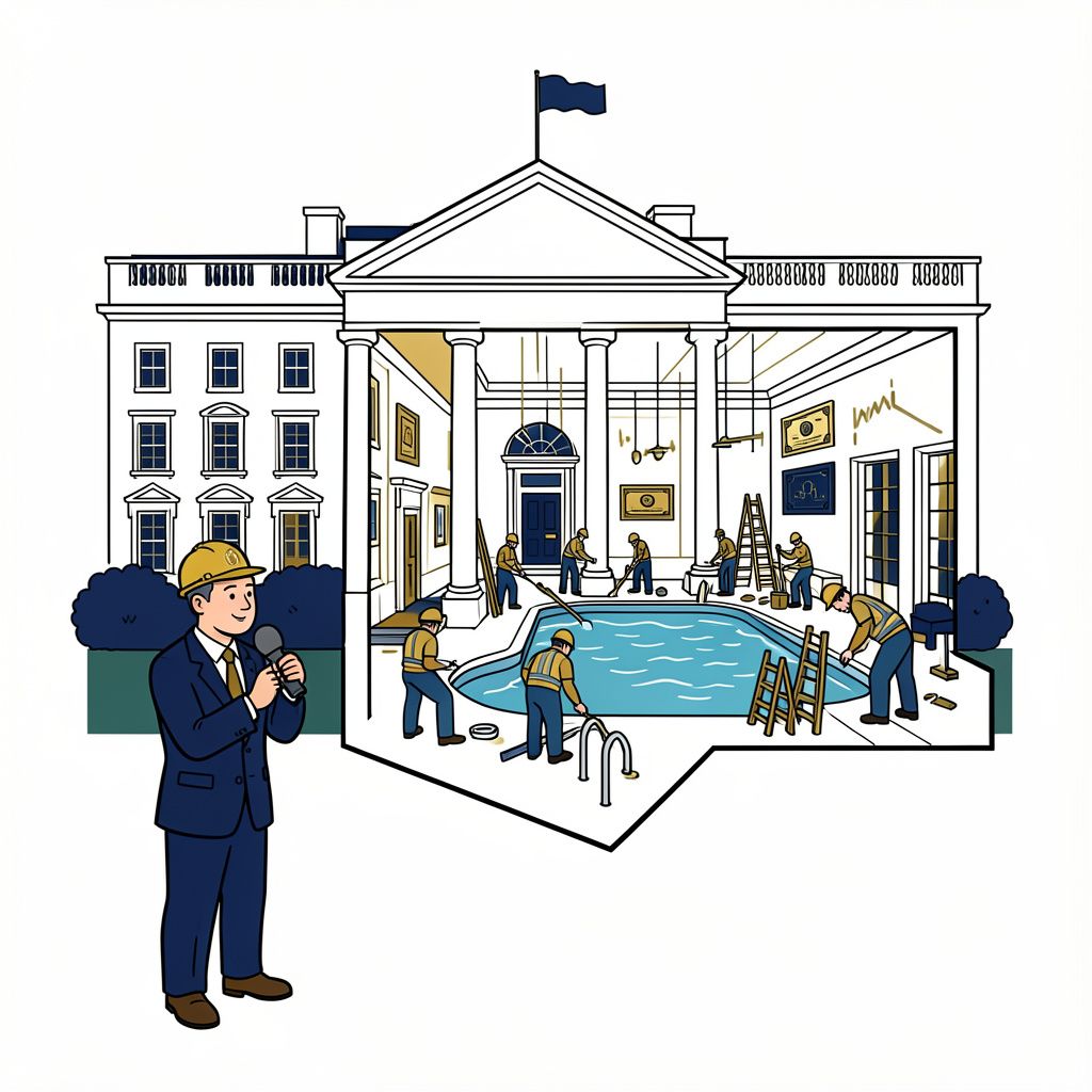 White House Explores Moving Press Corps to Rebuild Historic Swimming Pool