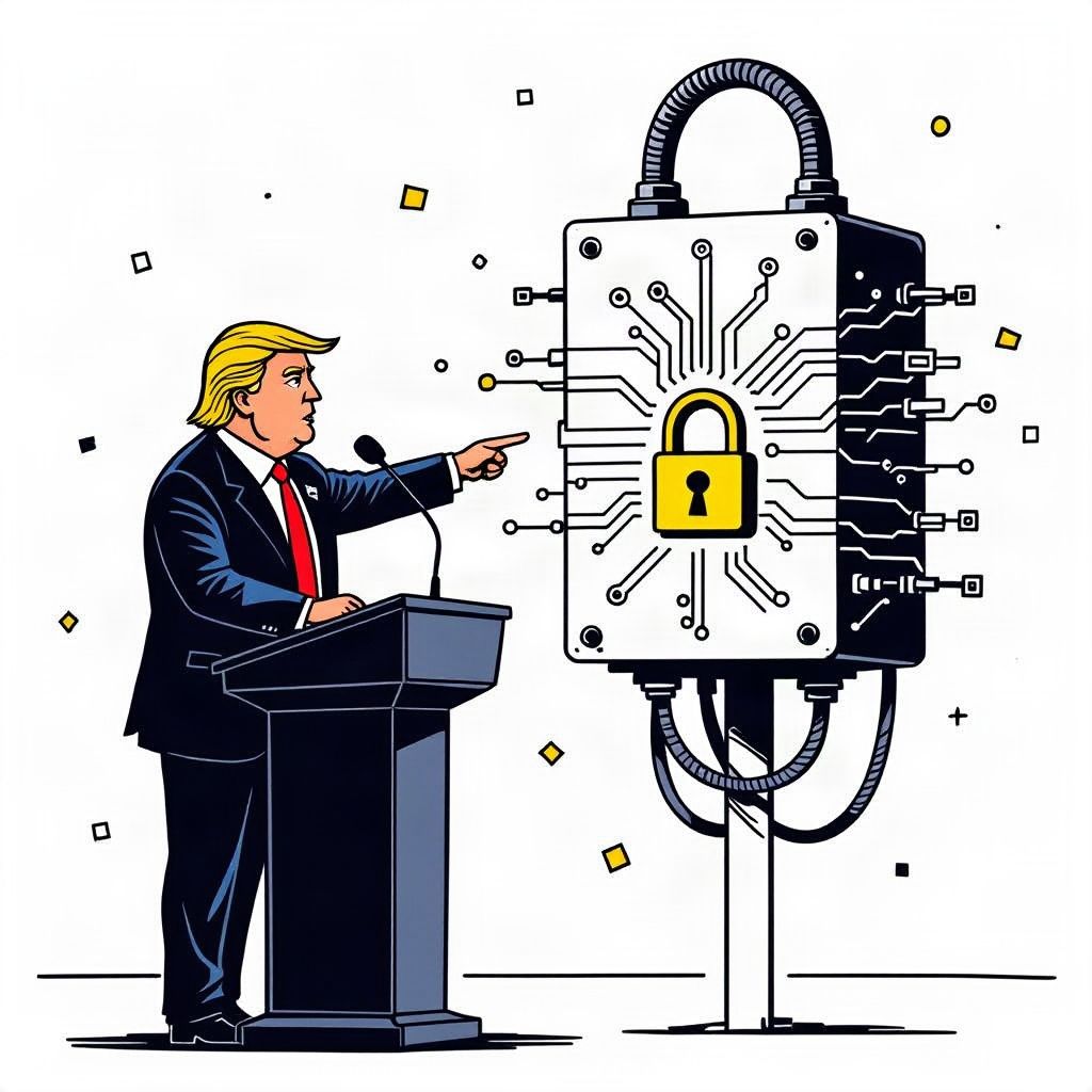 Trump Declares National Emergency to Ban Foreign Power Equipment