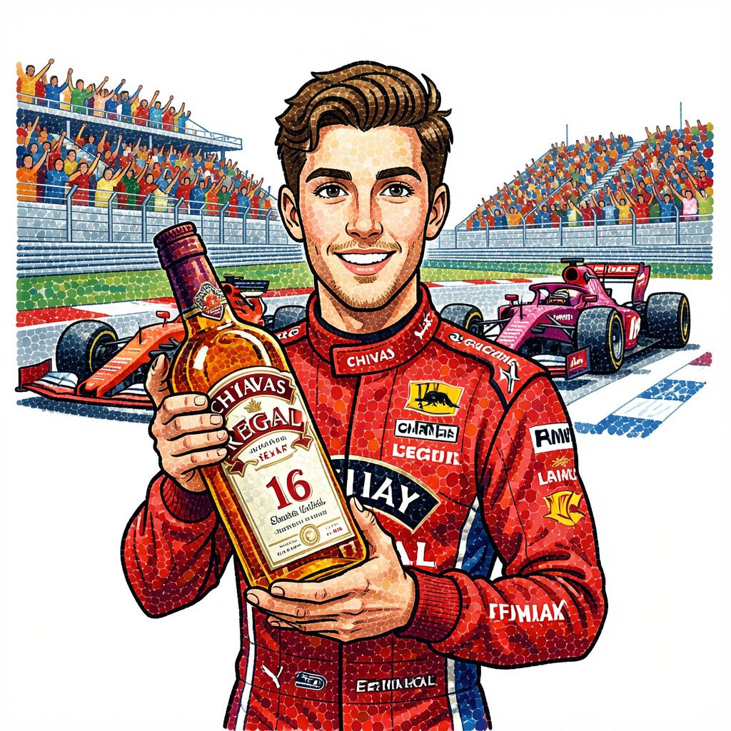 Chivas Regal Taps Formula 1's Charles Leclerc for Its First-Ever 16-Year Whisky