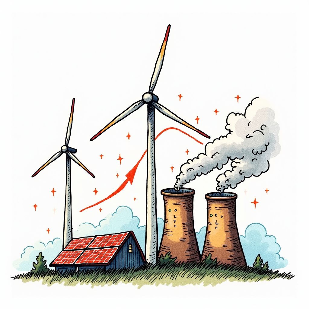 China’s Coal Power Generation Falls for First Time in a Decade as Renewables Surge