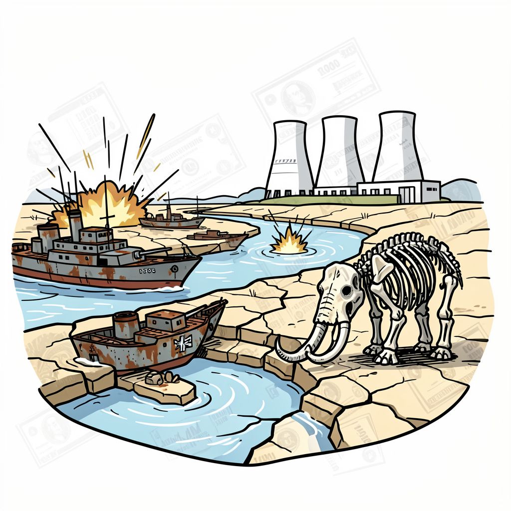 Extreme European Drought Forces Nuclear Closures and Detonations Along the Danube