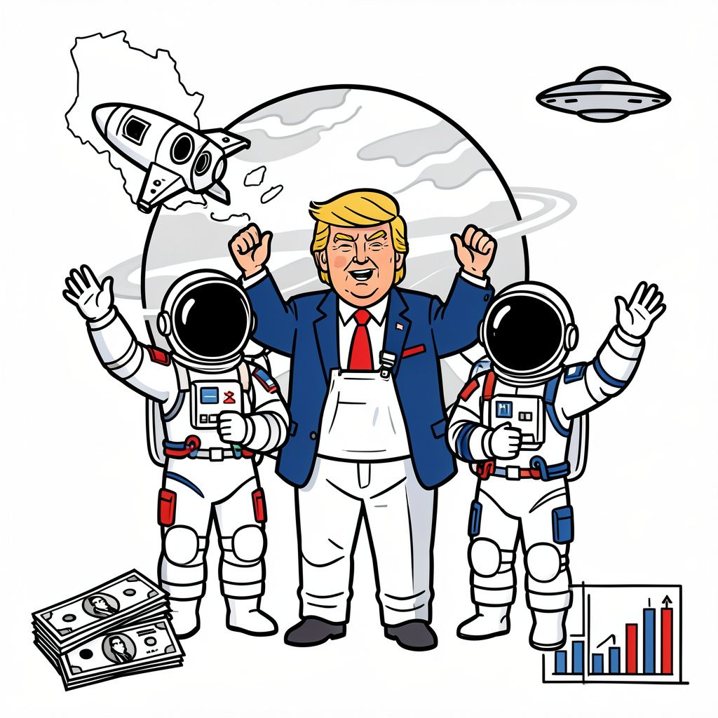 Space Investments and Global Tensions Collide as Trump Hosts Artemis II Crew