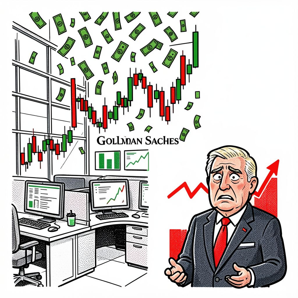 Record Equities Trading Drives Goldman Sachs' 19% Profit Surge Despite Loan Losses