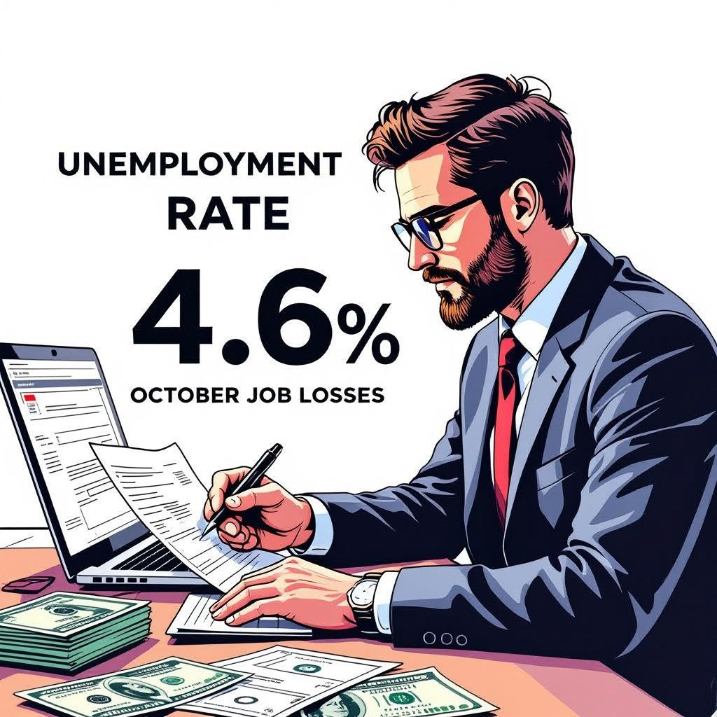 Unemployment Reaches Four-Year High as Delayed Data Reveals Sharp October Job Losses