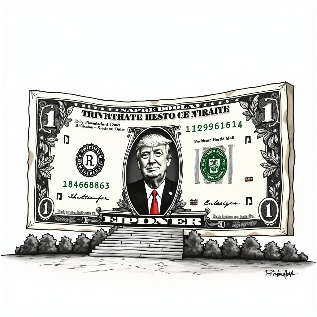 Ten-Foot Replica of Alleged Trump-Epstein Note Installed on National Mall