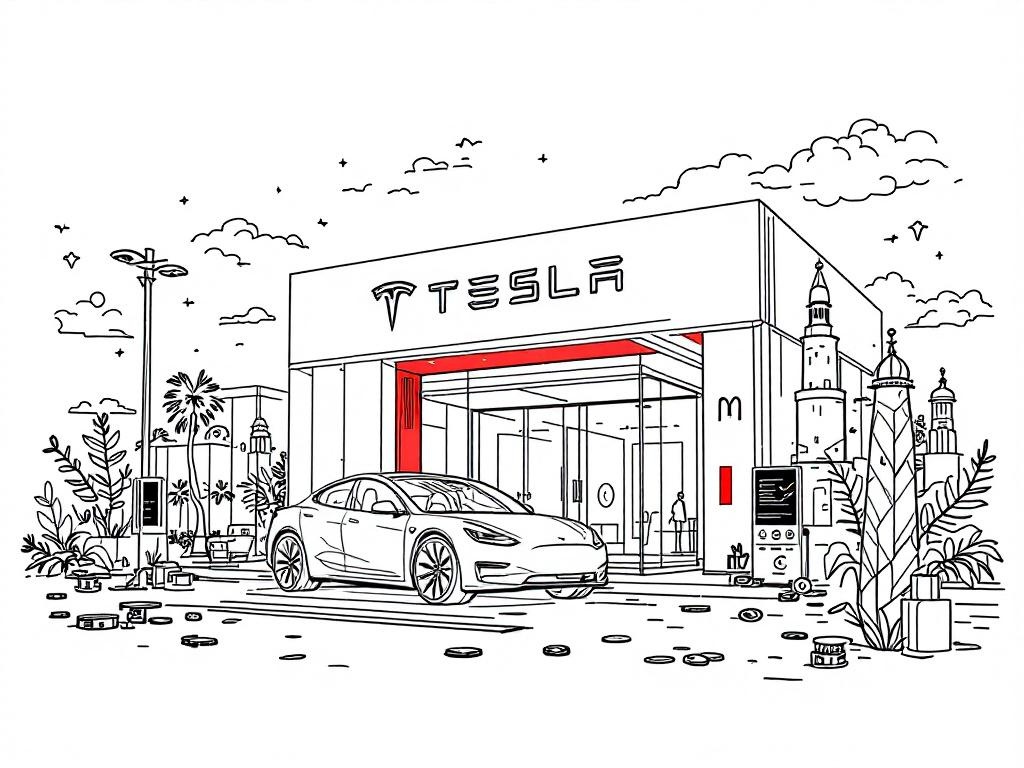 Tesla Opens First Showroom in India, Kicking Off EV Expansion