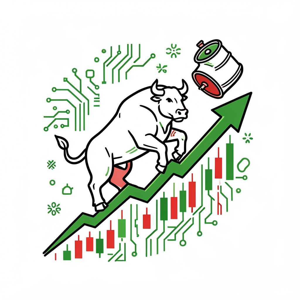 US Stocks Reach Record Highs as Crude Oil Drops and Tech Shares Soar