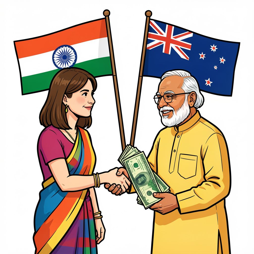 India and New Zealand Forge Historic Trade Deal with $20 Billion Investment