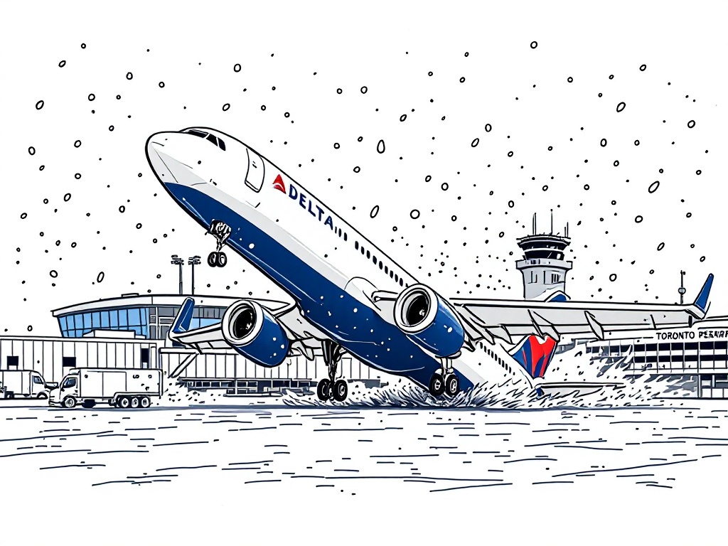 Delta Flight Crash Lands in Toronto Amid Snowstorm