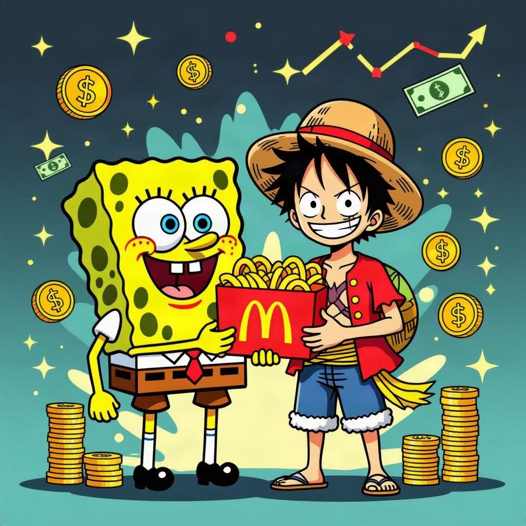McDonald's Partners with SpongeBob and One Piece to Drive Traffic