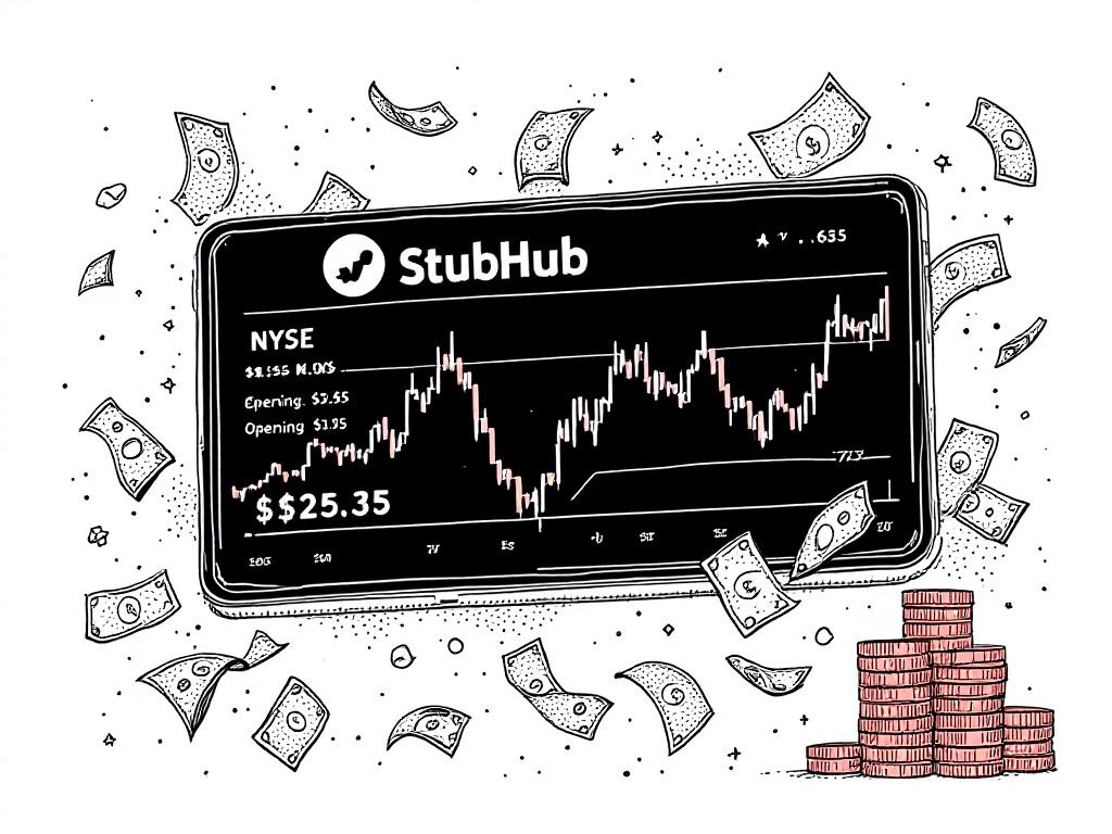 StubHub Shares Open on NYSE at $25.35 After IPO