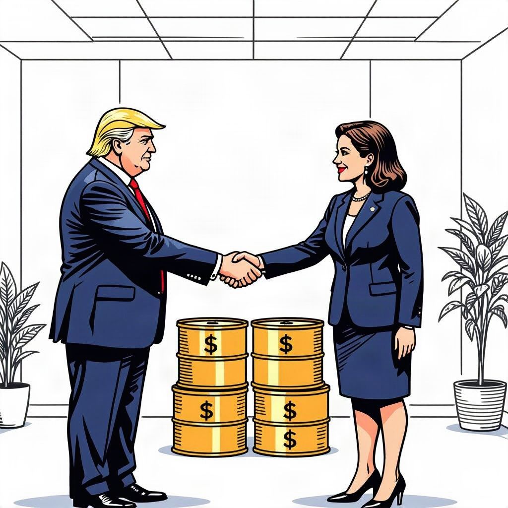 Trump Meets Venezuela's Interim President in New York to Secure Historic Oil Deal
