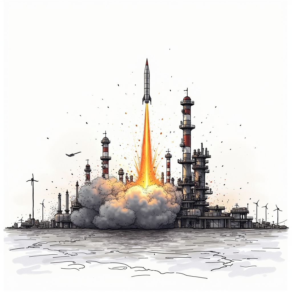 Iranian Missile Strike on Qatar Gas Facility Jolts Global Energy Markets